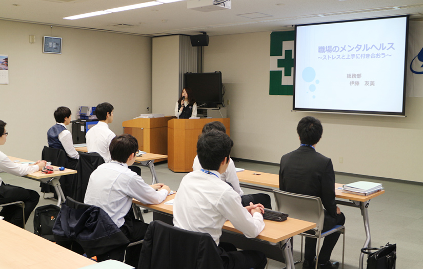 新入社員研修のようす